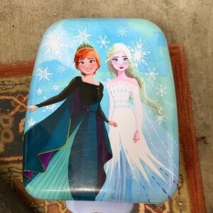 Disney Frozen luggage with Frozen twin bed sheets